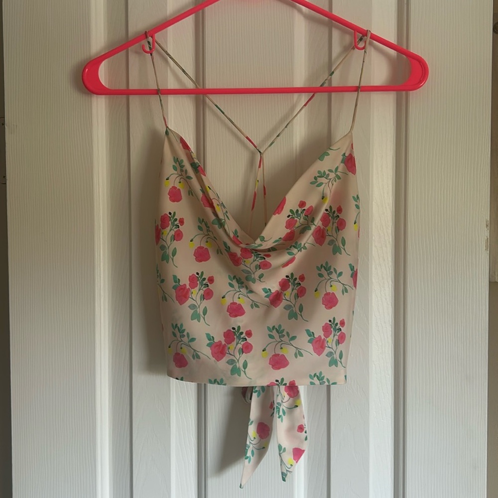 Strapy floral tank